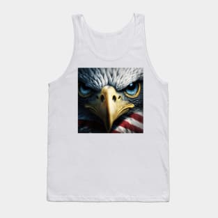 USA, Bald Eagle, America, American Flag, Tank Top